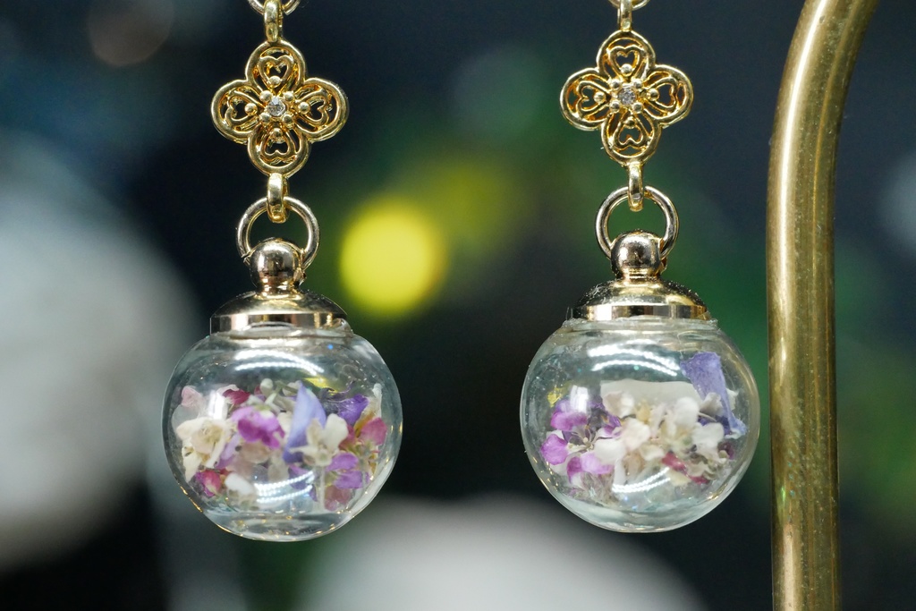 【マイガーデン】ガラスドームのみみかざりA