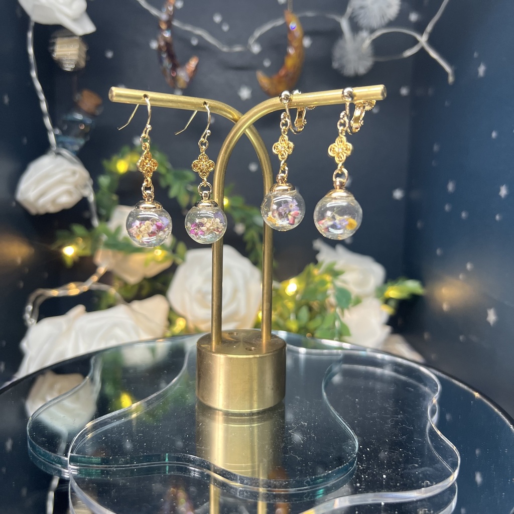 【マイガーデン】ガラスドームのみみかざりA