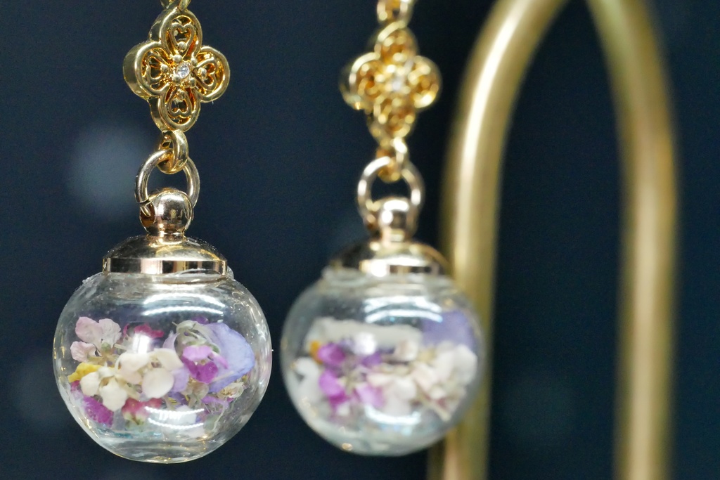 【マイガーデン】ガラスドームのみみかざりA