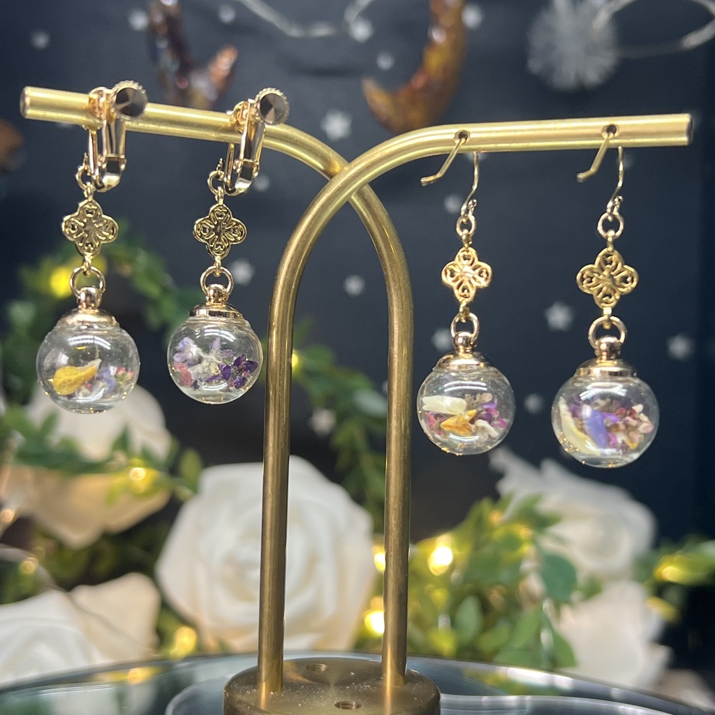 【マイガーデン】ガラスドームのみみかざりA