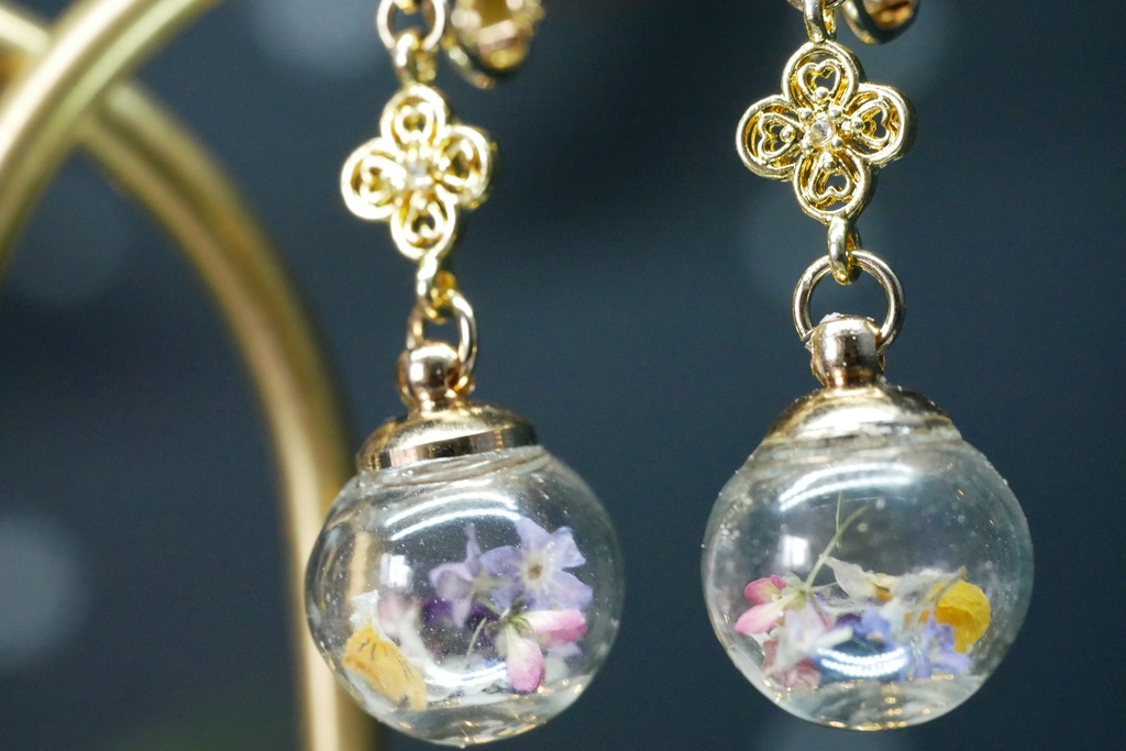 【マイガーデン】ガラスドームのみみかざりA