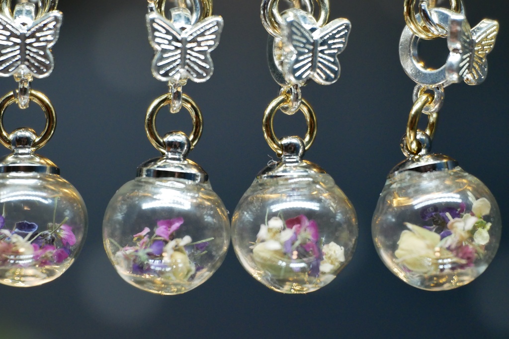 【マイガーデン】ガラスドームのみみかざりB