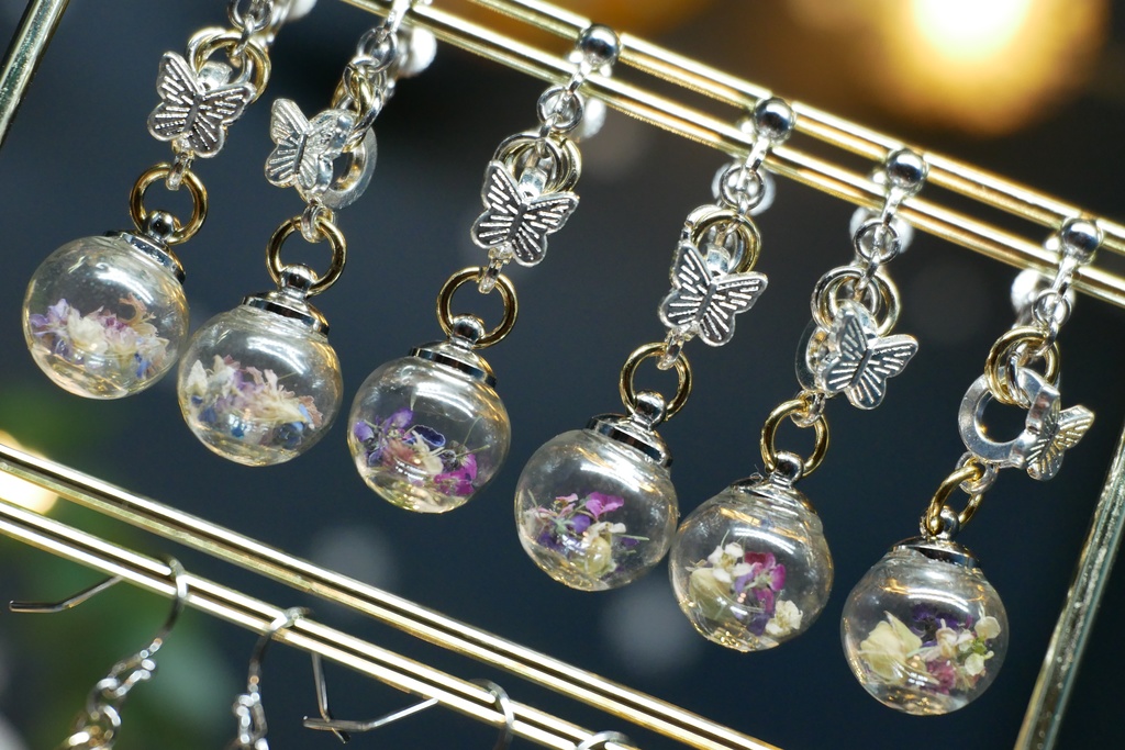 【マイガーデン】ガラスドームのみみかざりB