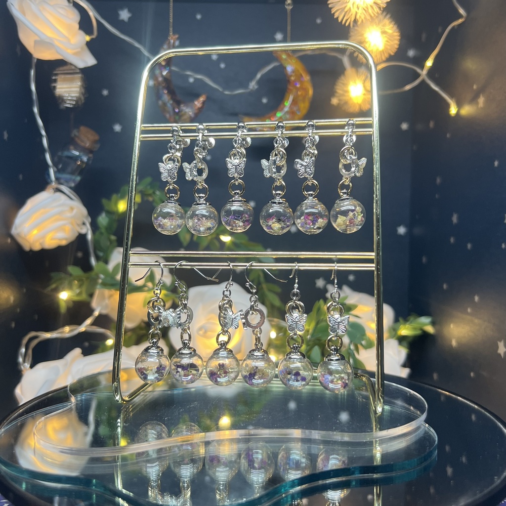 【マイガーデン】ガラスドームのみみかざりB
