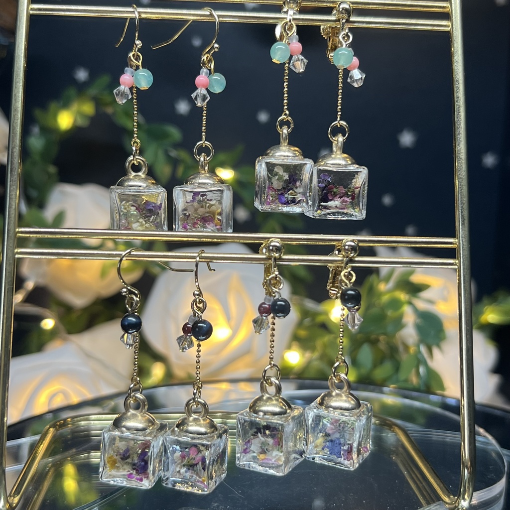 【マイガーデン】ガラスドームのみみかざりC