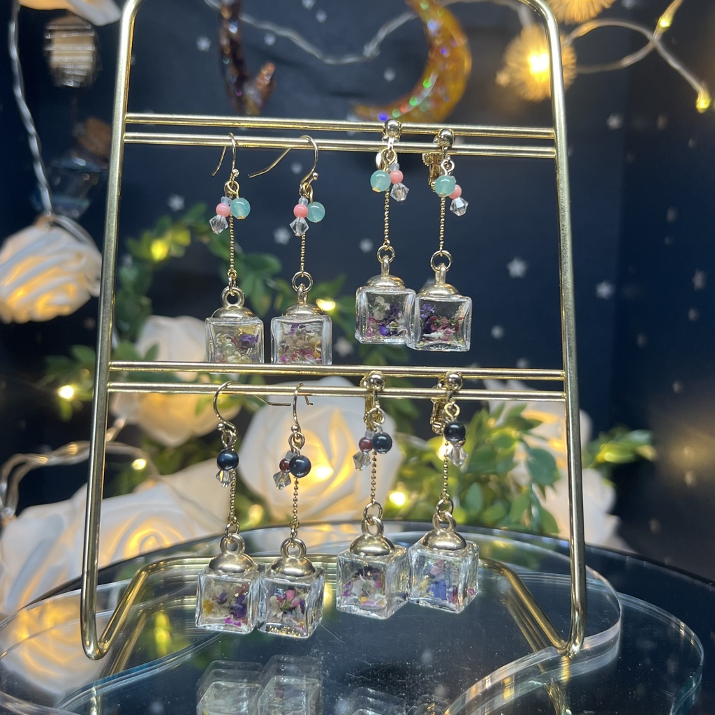 【マイガーデン】ガラスドームのみみかざりC