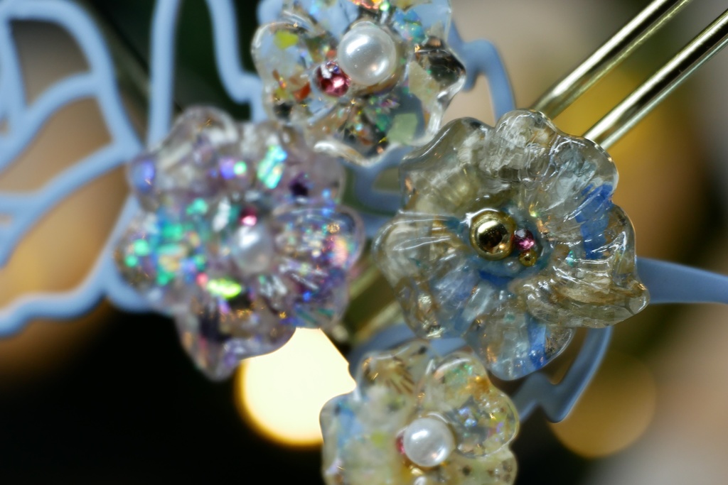 【NorthernLights】お花のマグネット4個セット