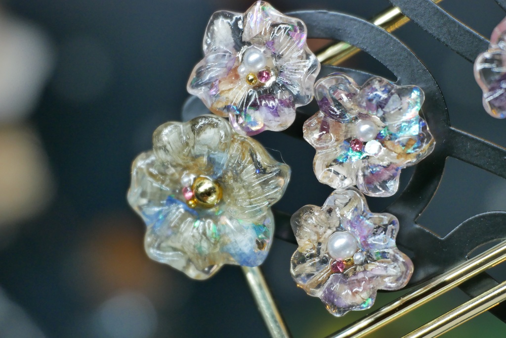 【NorthernLights】お花のマグネット4個セット