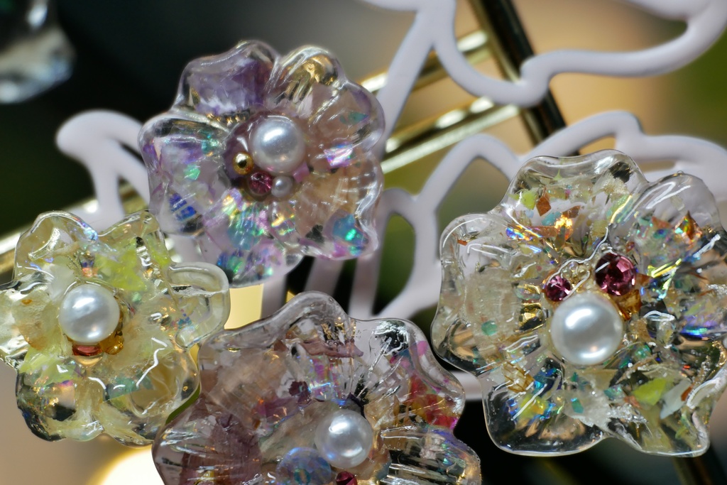 【NorthernLights】お花のマグネット4個セット