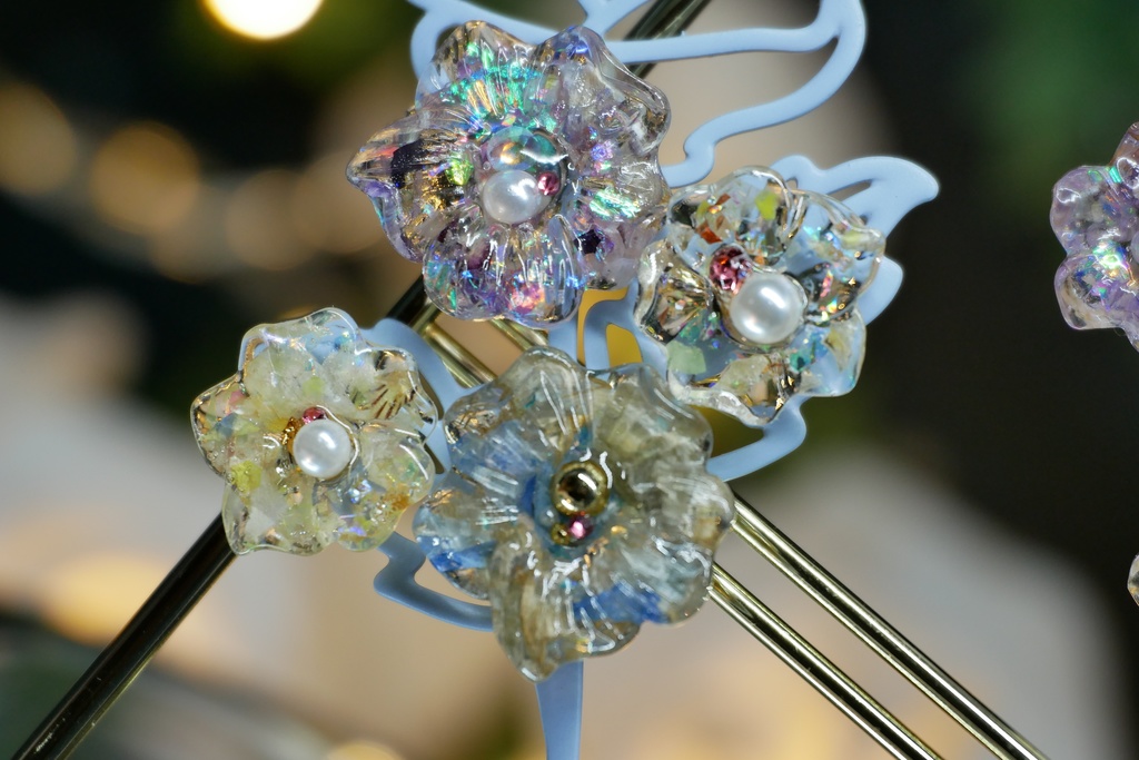 【NorthernLights】お花のマグネット4個セット