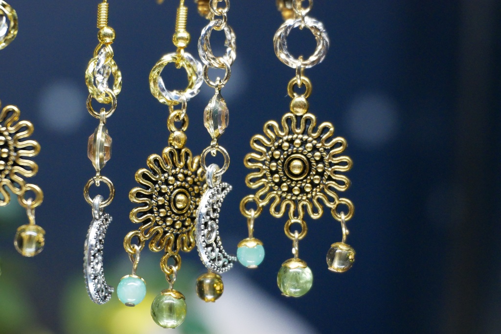 【プラネテス】サンアンドムーン アシメントリーメタルピアス