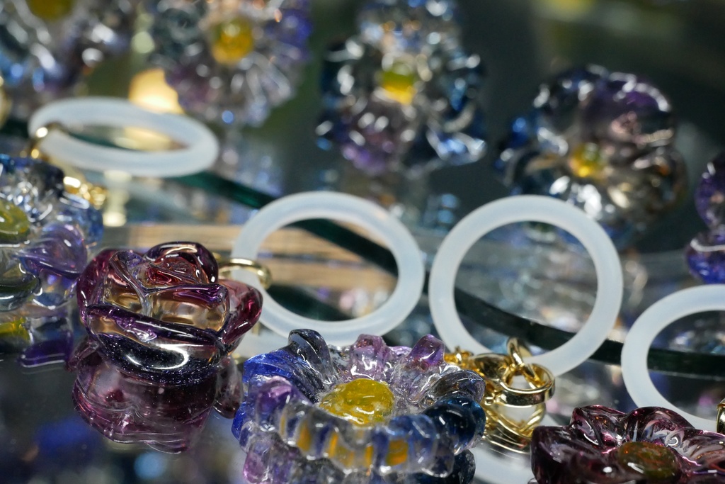 【Northern Lights】クリスタルフラワー ピンズ&アンブレラマーカー 〜2025summer〜