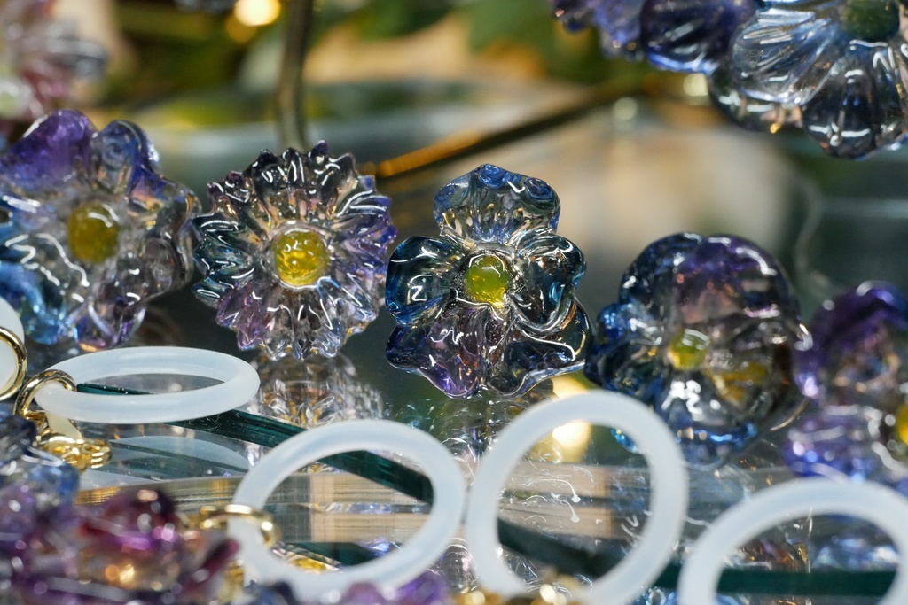 【Northern Lights】クリスタルフラワー ピンズ&アンブレラマーカー 〜2025summer〜