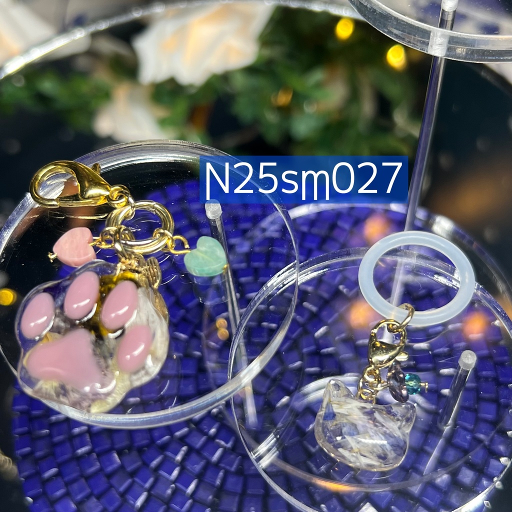 【Northern Lights】花と猫 バッグチャーム&アンブレラマーカー セット 〜2025summer〜