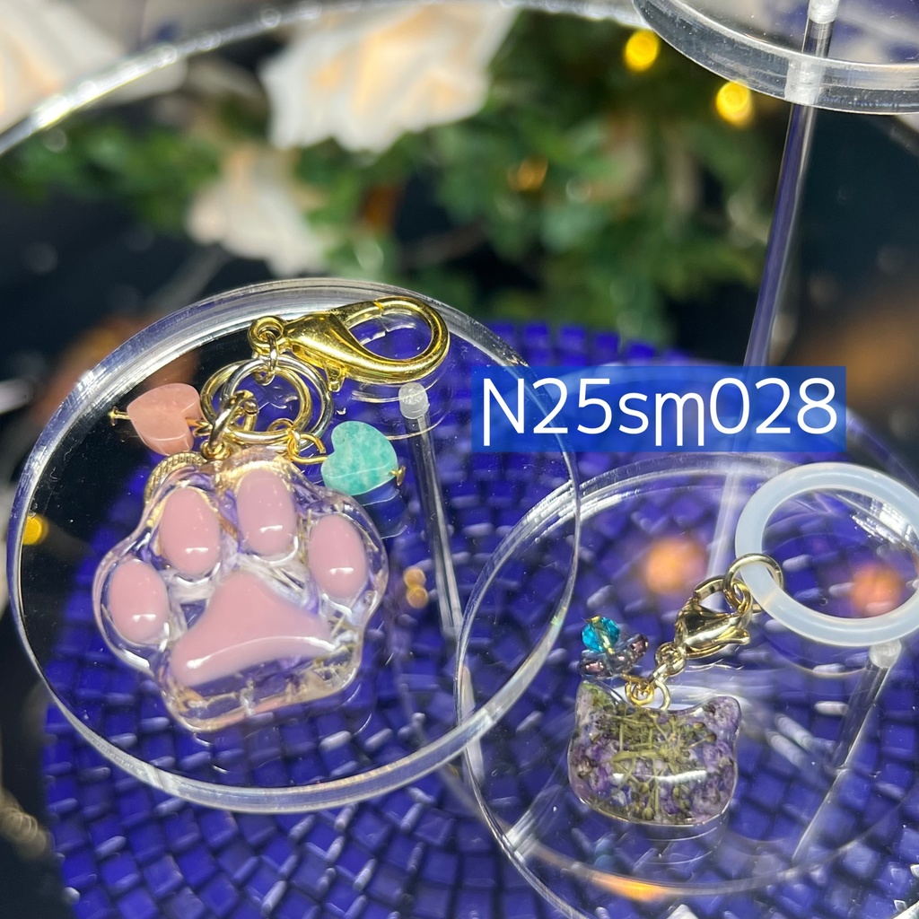 【Northern Lights】花と猫 バッグチャーム&アンブレラマーカー セット 〜2025summer〜