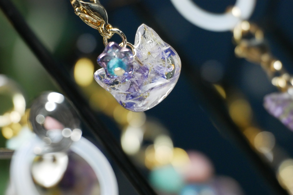 【Northern Lights】花と猫 バッグチャーム&アンブレラマーカー セット 〜2025summer〜