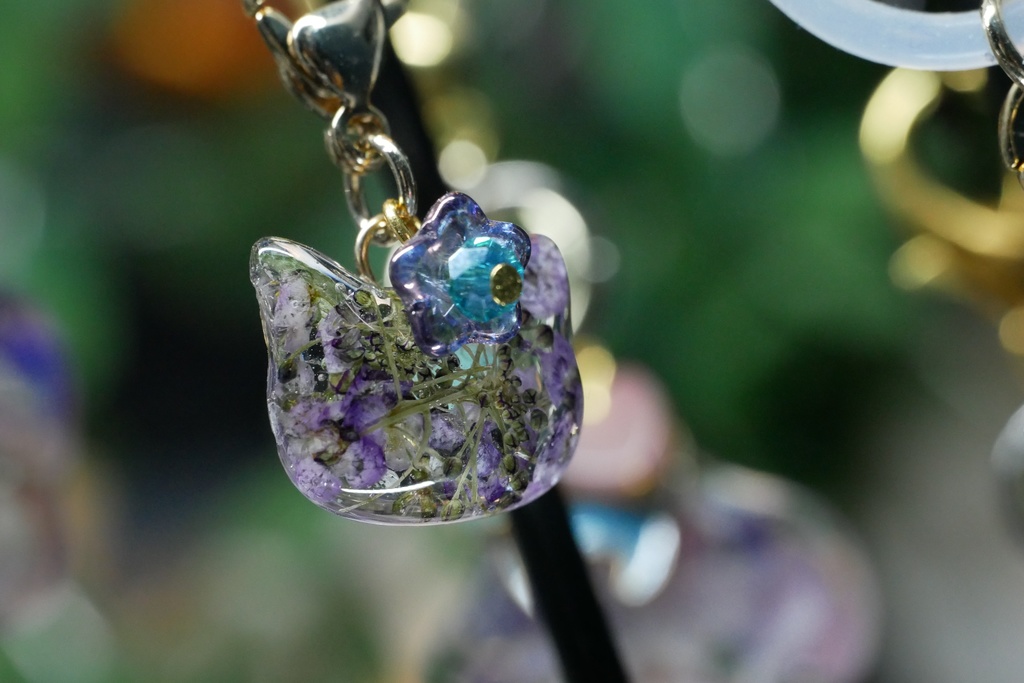 【Northern Lights】花と猫 バッグチャーム&アンブレラマーカー セット 〜2025summer〜