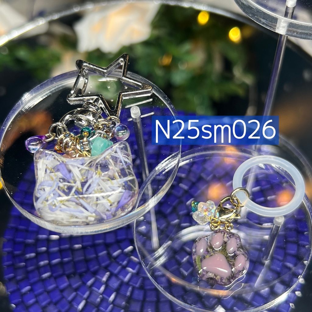 【Northern Lights】花と猫 バッグチャーム&アンブレラマーカー セット 〜2025summer〜