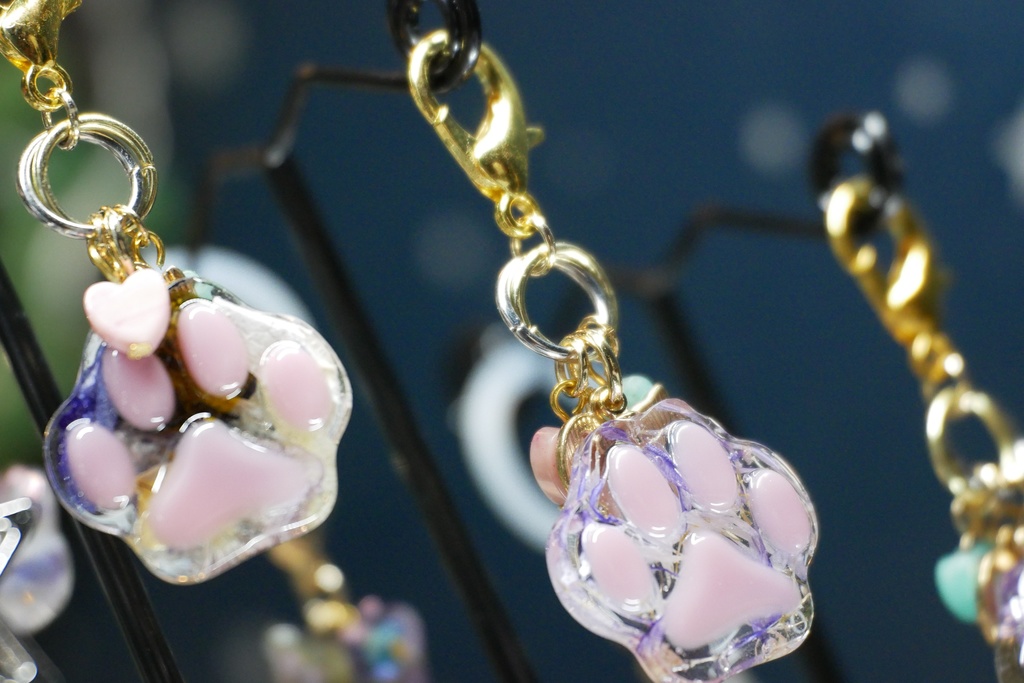 【Northern Lights】花と猫 バッグチャーム&アンブレラマーカー セット 〜2025summer〜