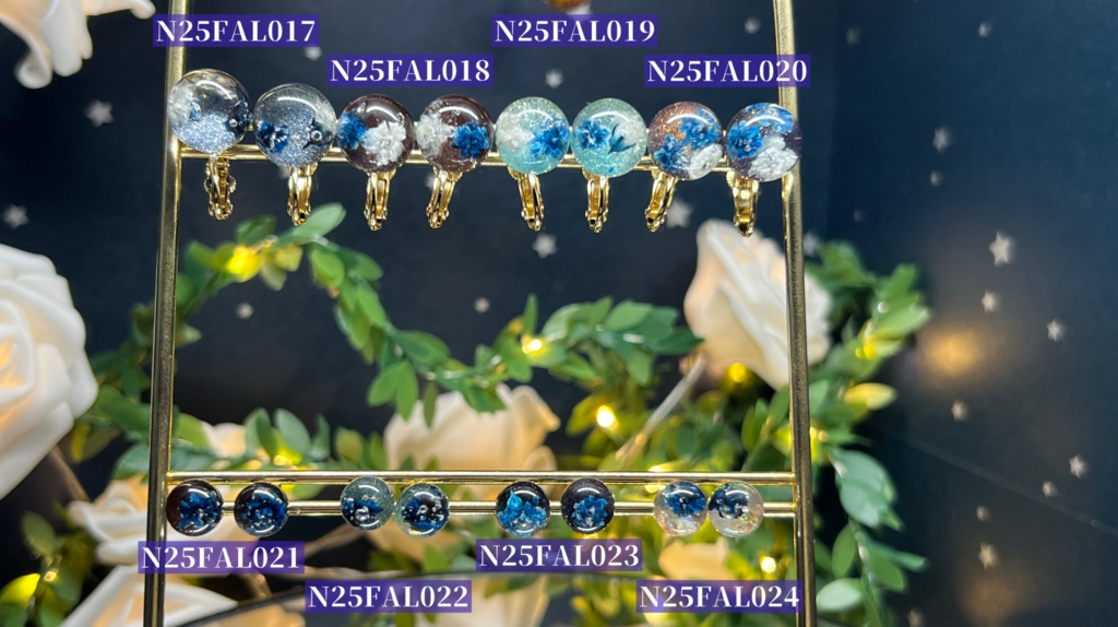 かすみそう玉のみみかざり　2025FALL