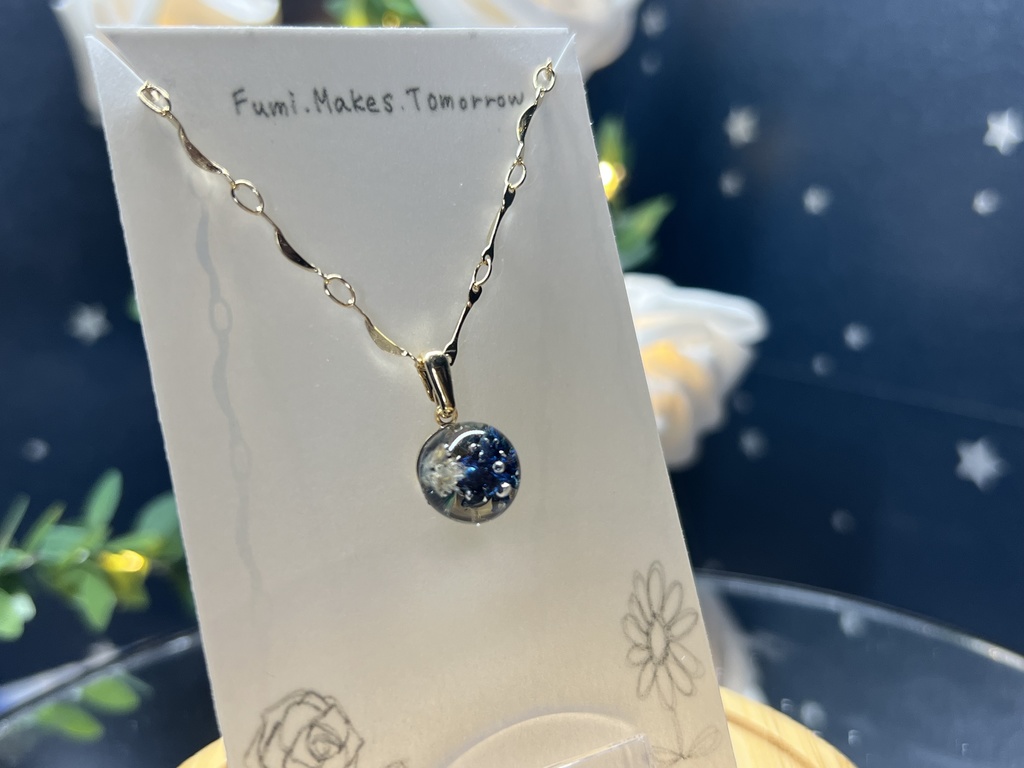 かすみそう玉のネックレス 2025FALL