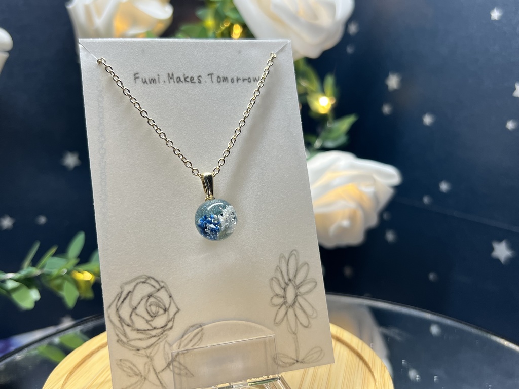 かすみそう玉のネックレス 2025FALL