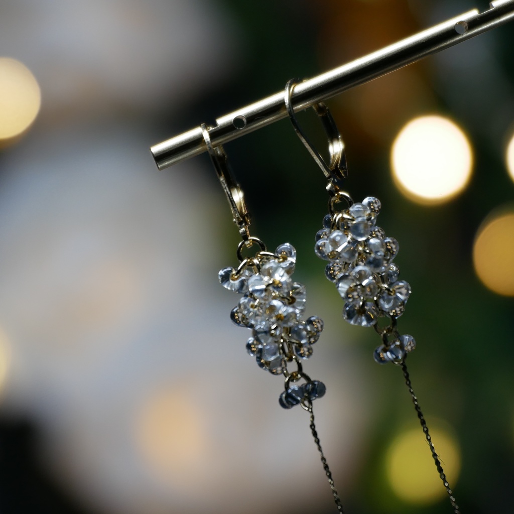 ほしぐものみみかざり ファルファーレガラスビーズ