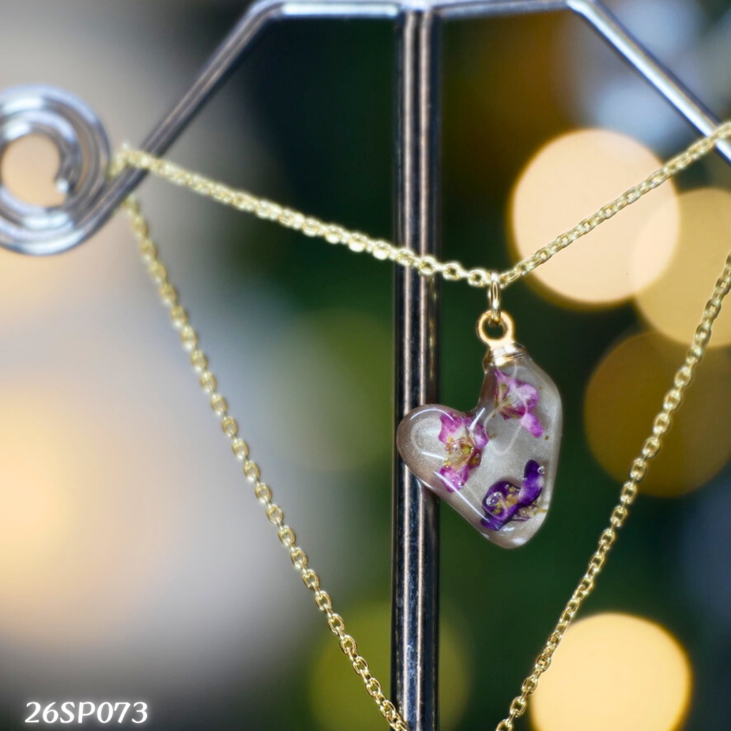 【星を育てる庭】アリッサムのネックレス -2026SP ver.-