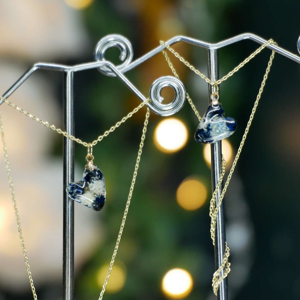 【星を育てる庭】かすみそうのネックレス&リング -2026SP ver.-