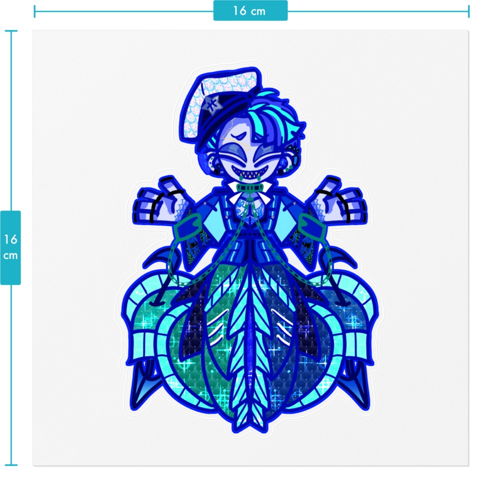 03うおくんクリアステッカー