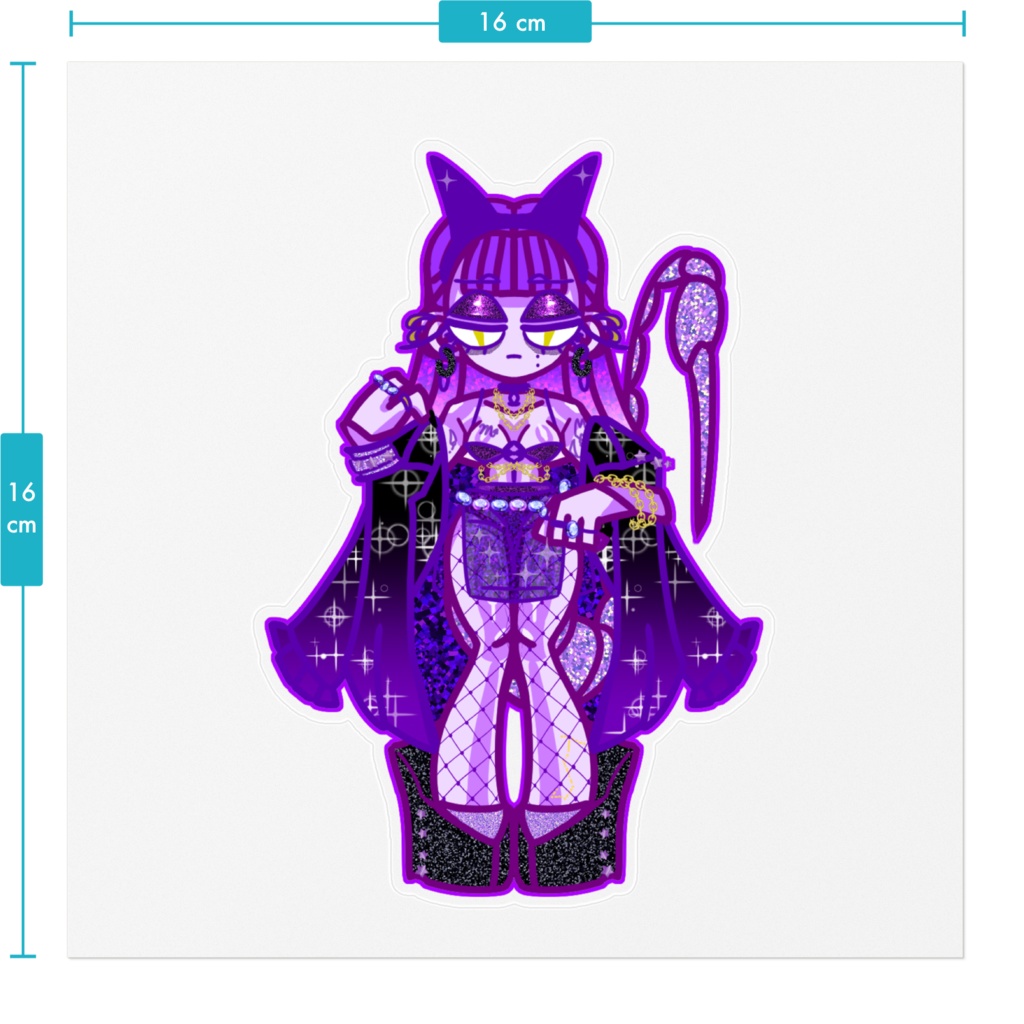 11さそりちゃんクリアステッカー