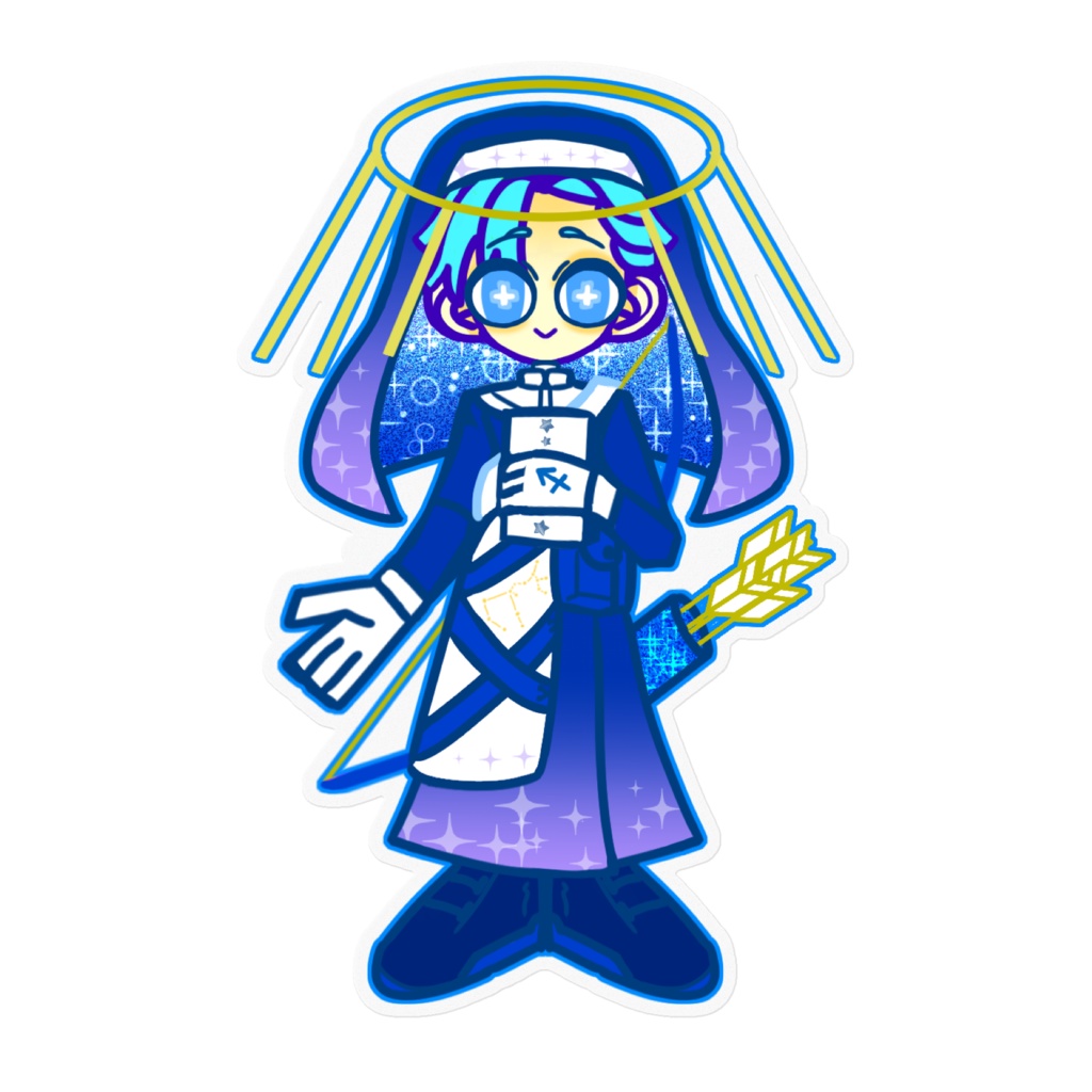 12いてちゃんクリアステッカー