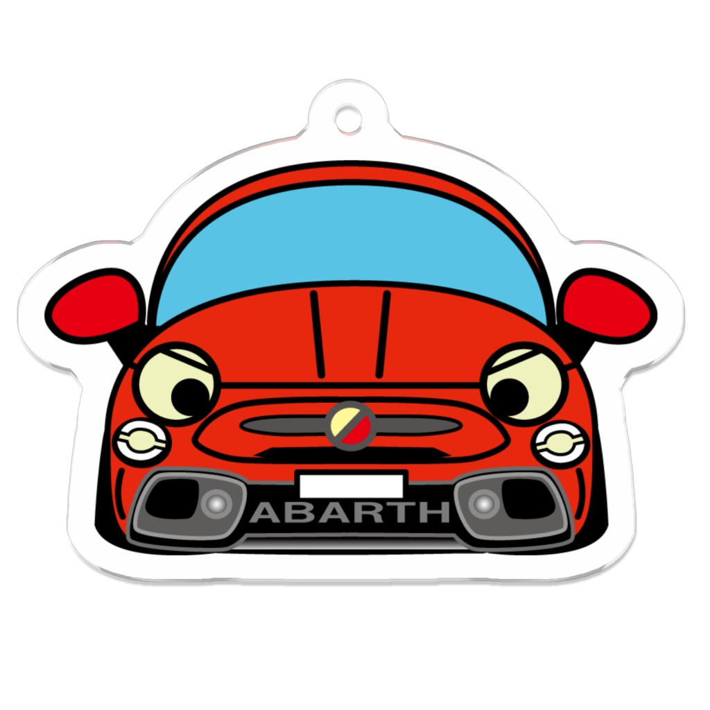 あばるとアクリルキーホルダー赤色