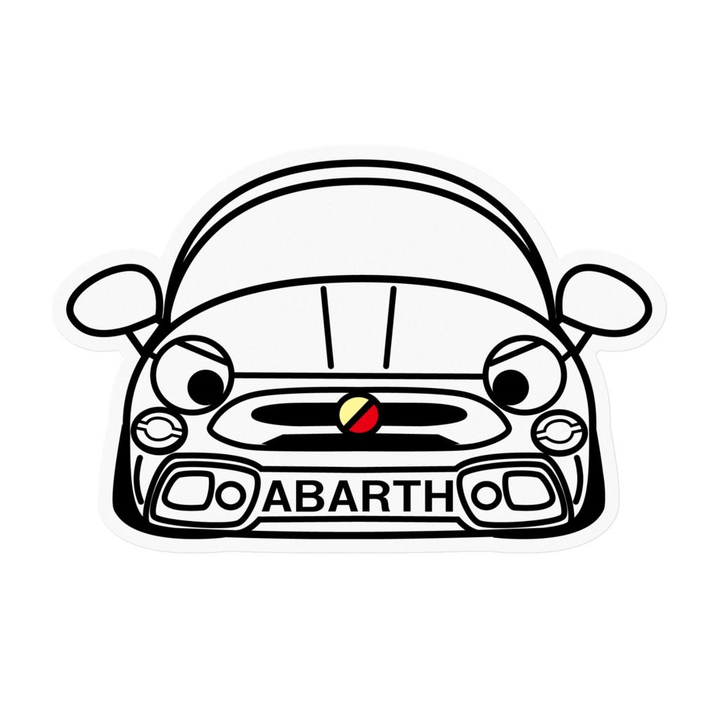 あばると595ステッカー黒ライン