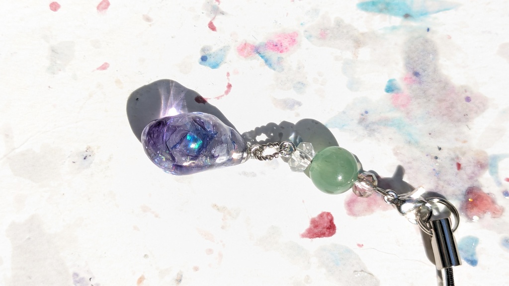 レジンチャーム 紫薫