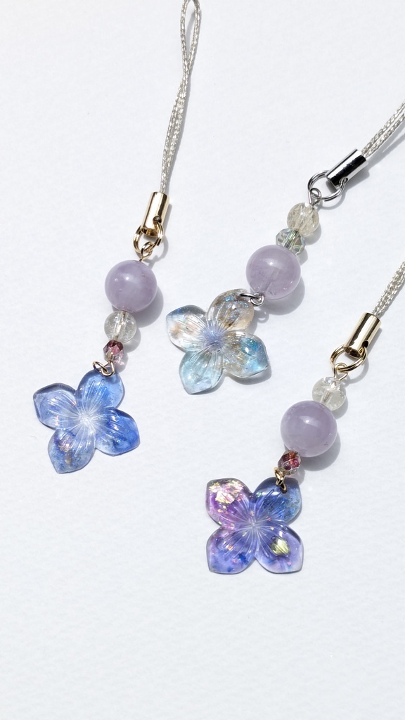 レジンチャーム 四葩~蒼