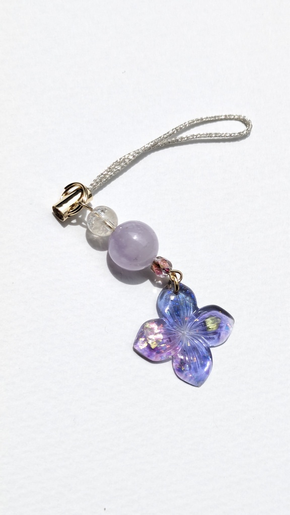 レジンチャーム　四葩～紫