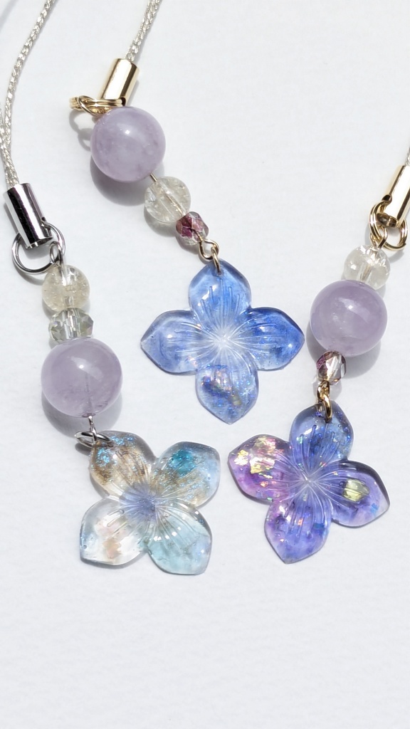 レジンチャーム 四葩~碧