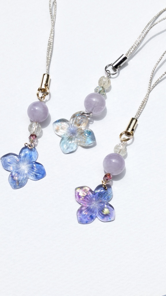 レジンチャーム 四葩~碧