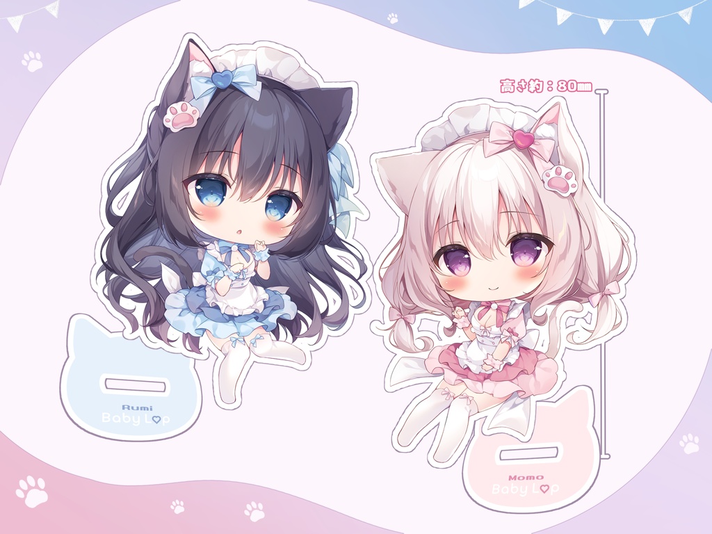 ■受注生産■SDるみももアクリルスタンドset