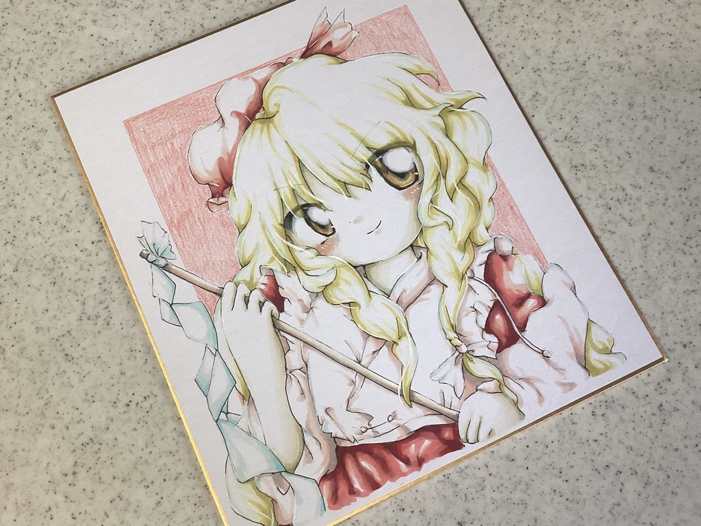 ★蓬L【東方Project】小色紙・ミニ色紙原画【蓬莱人形・蓬莱少女繪幻想】