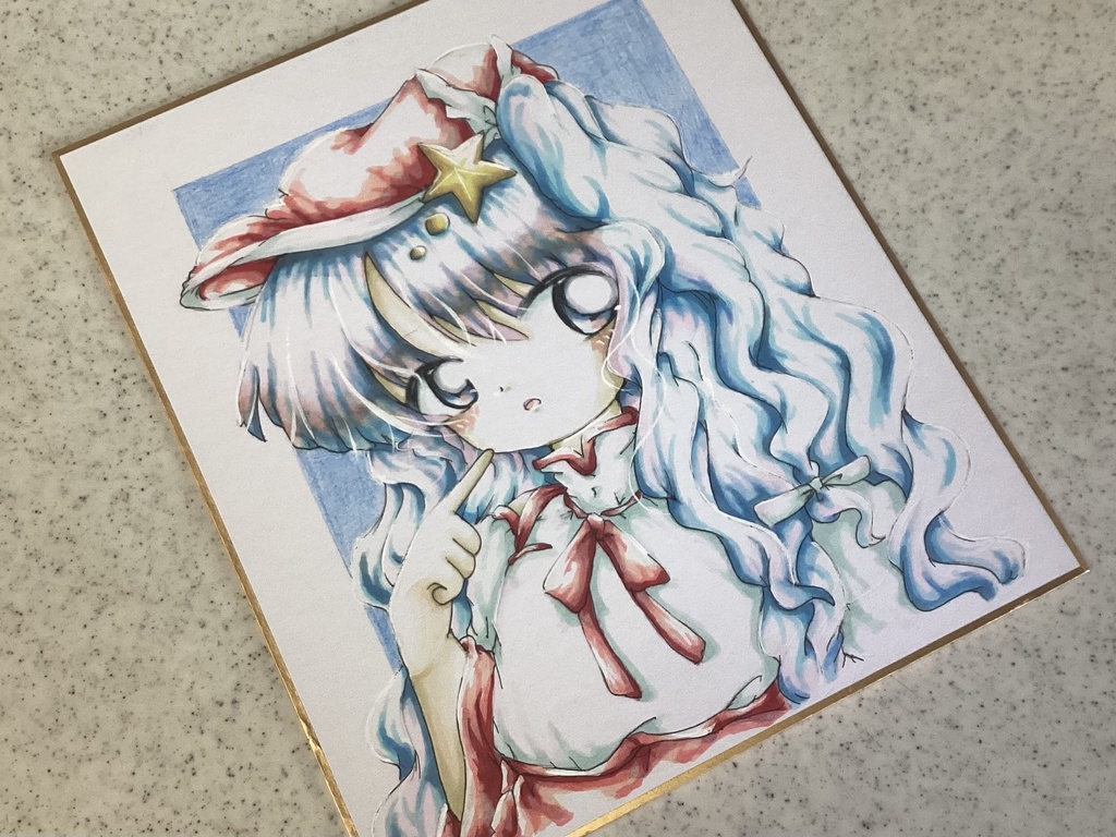 ★蓬L【東方Project】小色紙・ミニ色紙原画【蓬莱人形・蓬莱少女繪幻想】