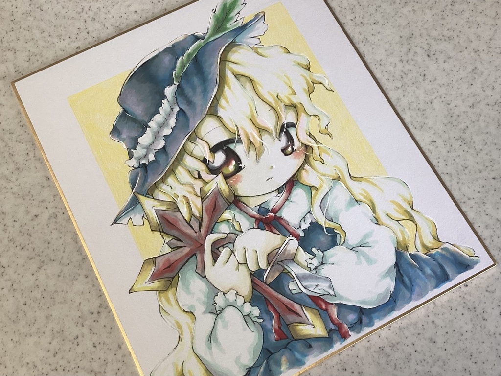 ★蓬L【東方Project】小色紙・ミニ色紙原画【蓬莱人形・蓬莱少女繪幻想】