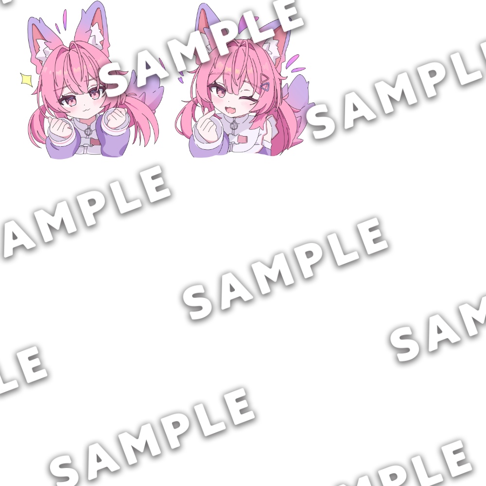 【VRC+用ステッカー】プラムちゃんシリーズ※今後追加予定