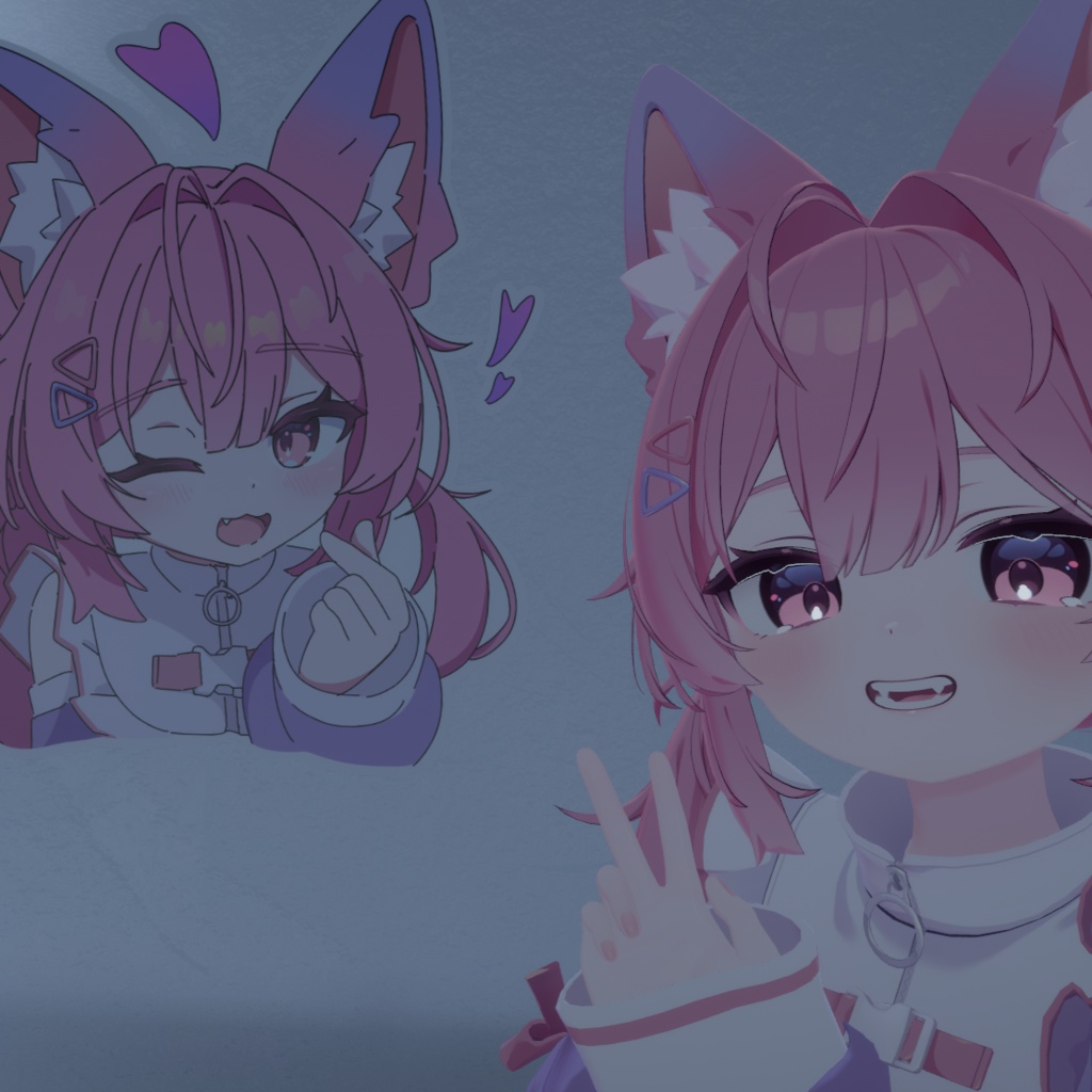 【VRC+用ステッカー】プラムちゃんシリーズ※今後追加予定