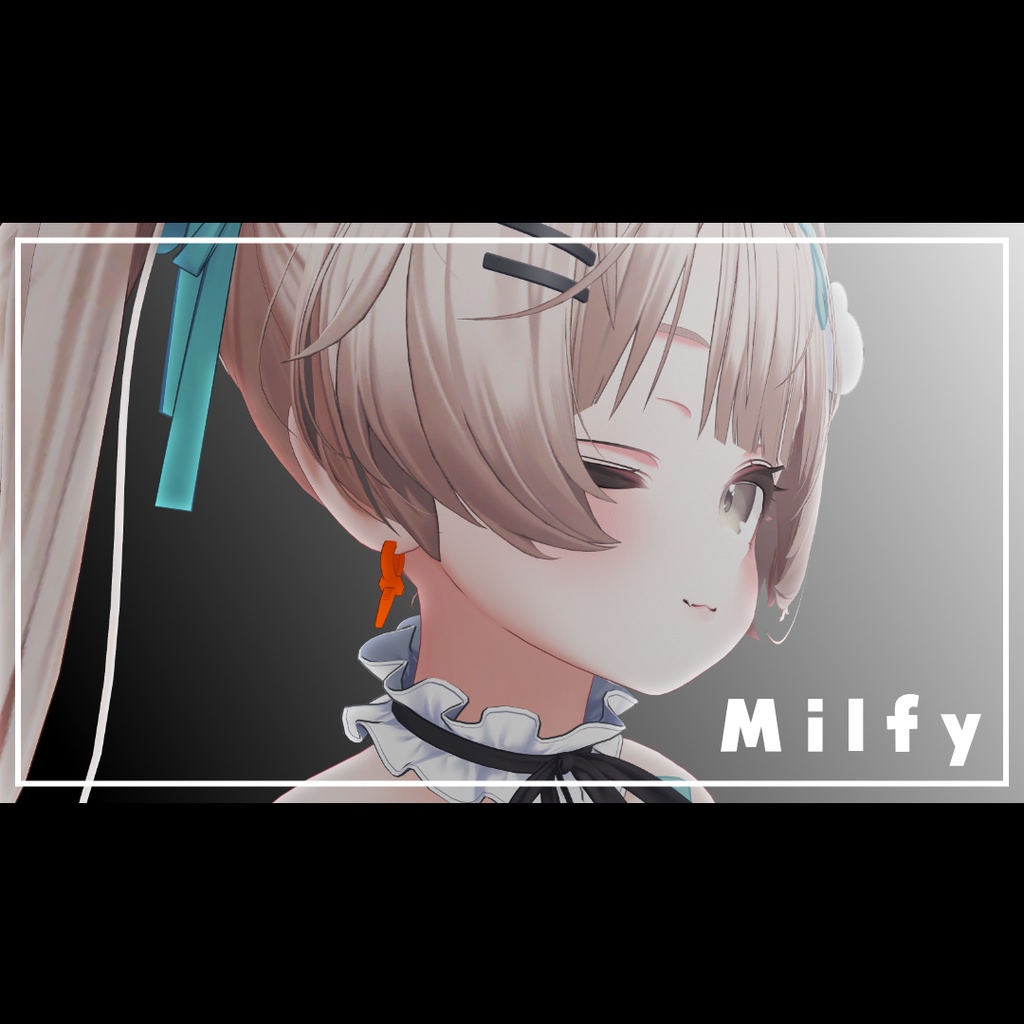 【無料】結束バンドピアス -Ziptie Earring- VRChat想定