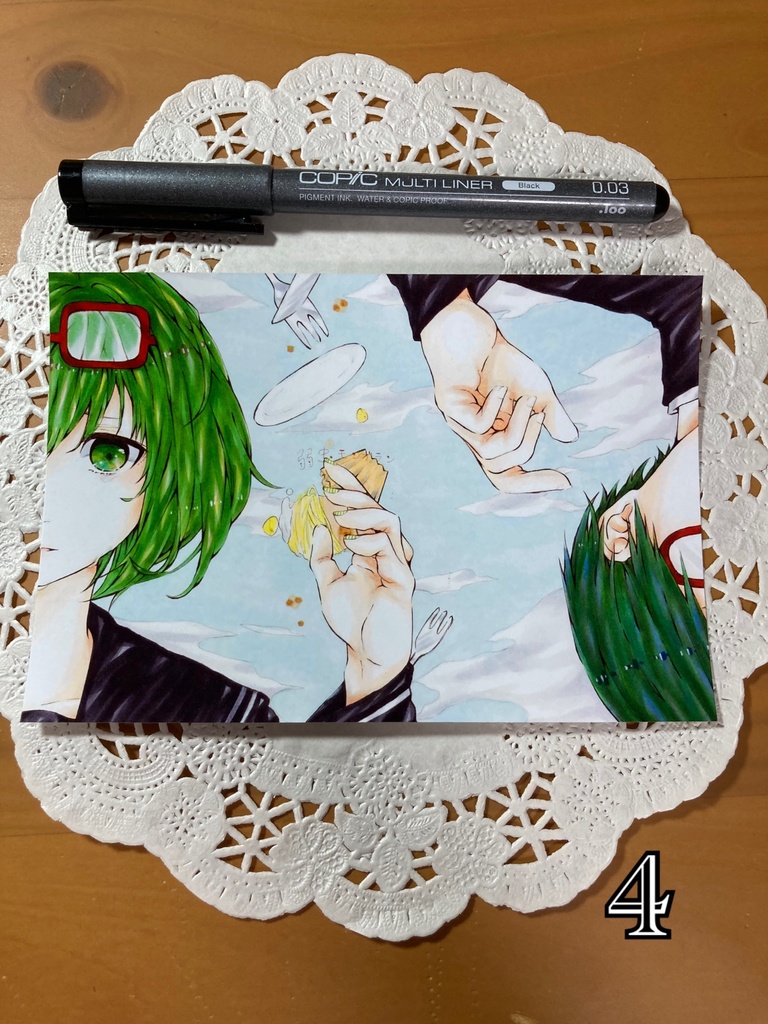 【ポストカード】鏡音リン・GUMI・エネ