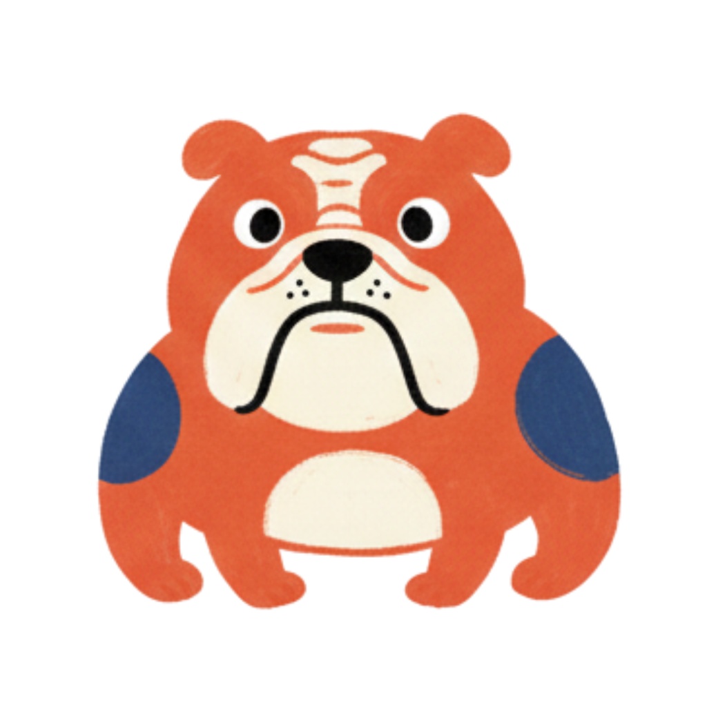 絵本から飛び出した! まんまる動物たちのクリップアート10set