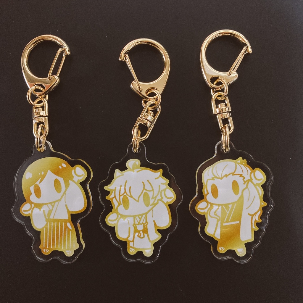 元気な金人間キーホルダー