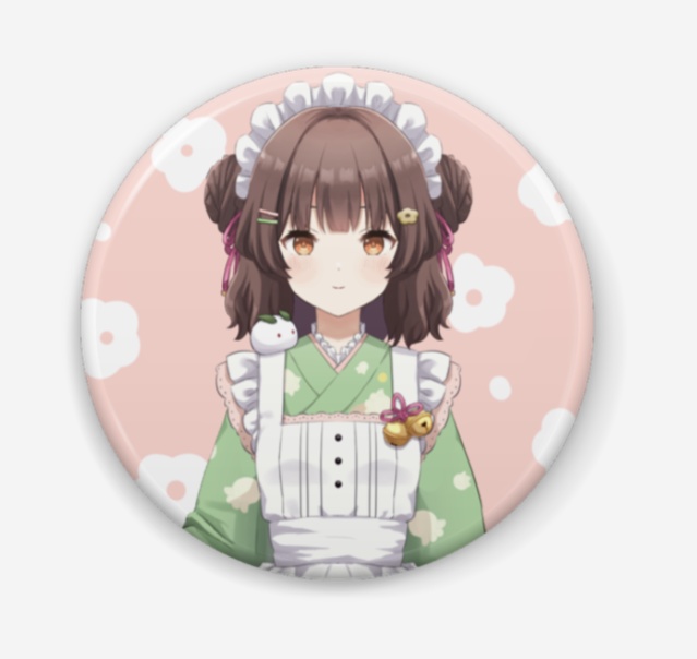 缶バッジ　ピンク